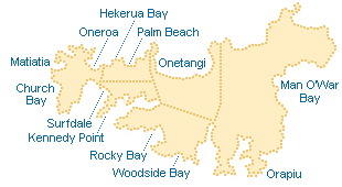 Waiheke Island Map