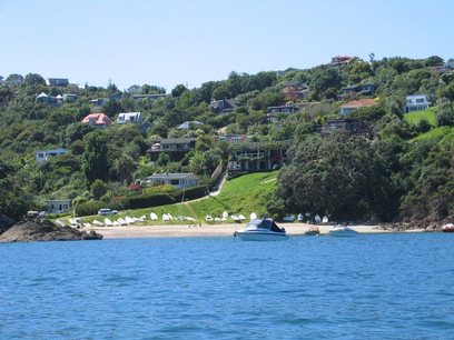 Waiheke Golden Sands: House from the sea 1