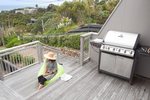 Waiheke Bayview Retreat: BBQ area of Oneroa holiday house 1