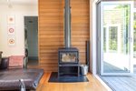 Waiheke Inside Out House: Fireplace